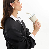 Термостакан Sapporo без логотипа, белый