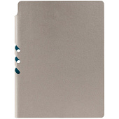 Ежедневник Flexpen, недатированный, серебристо-бирюзовый