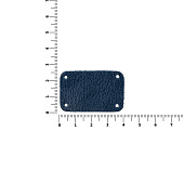 Лейбл кожаный Beta, S, синий