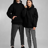 Худи Furry Oversize, черное