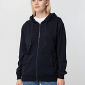 Толстовка на молнии с капюшоном Siverga 2.0, темно-синяя