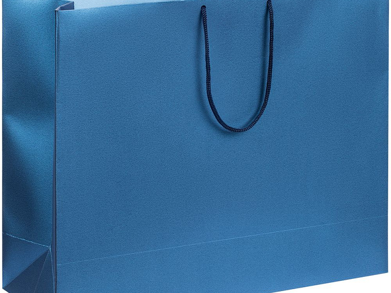 Пакет бумажный «Блеск», большой, синий