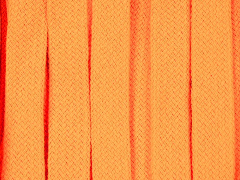 Плоский шнур Cord S, оранжевый неон, 30 см