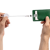 Ретрактор Attach New с ушком под ленту, белый