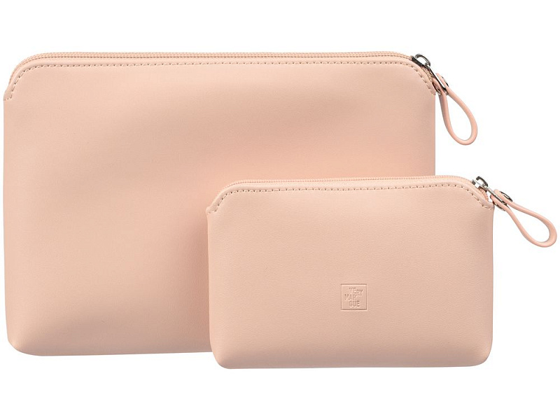 Набор несессеров Manifold, розовый (пудровый)