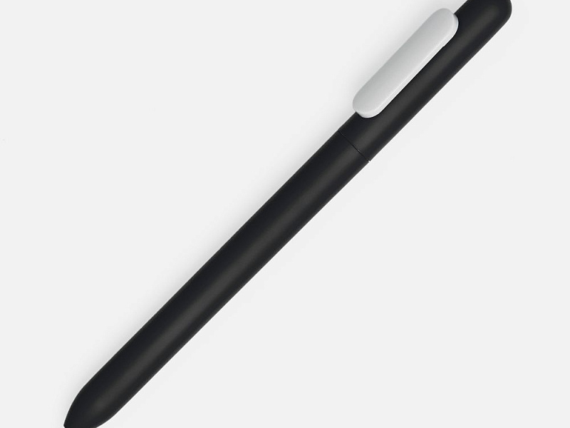 Ручка шариковая Swiper Soft Touch, черная с белым