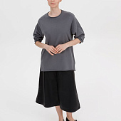 Лонгслив унисекс Siluetti Fuori, серый