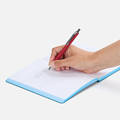 Ручка шариковая Lobby Soft Touch Chrome, красная