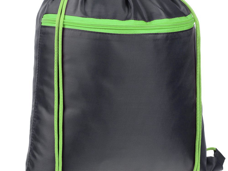 Детский рюкзак Novice, серый с зеленым