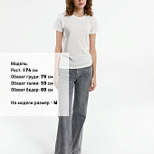 Футболка женская T-bolka Lady, белая (теплый оттенок)