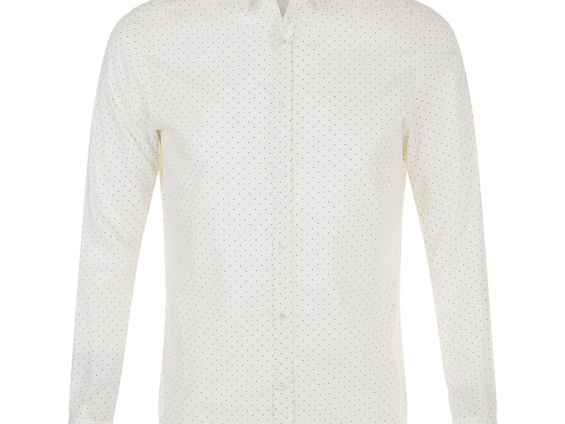 Рубашка мужская Becker Men, белая с темно-синим