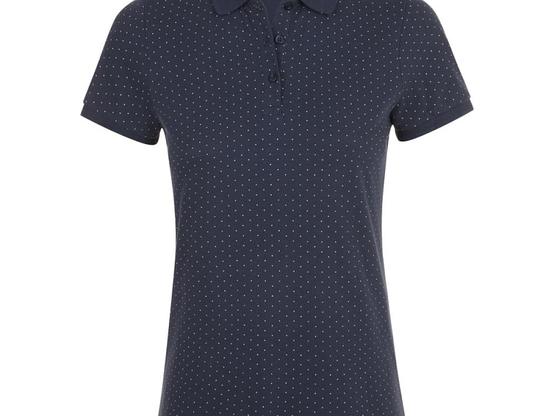 Рубашка поло женская Brandy Women, темно-синяя с белым