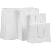 Пакет бумажный с ламинацией Lami Tote L, белый