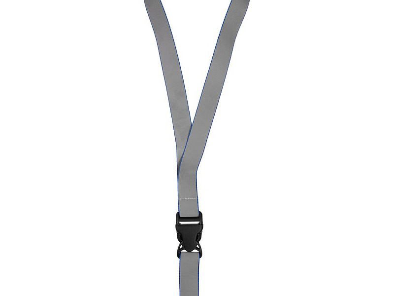 Лента светоотражающая Interlevel, синяя с серым