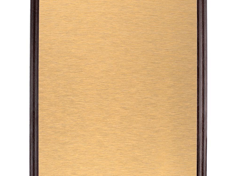 Плакетка Plaque, большая, вишня с золотистой пластиной