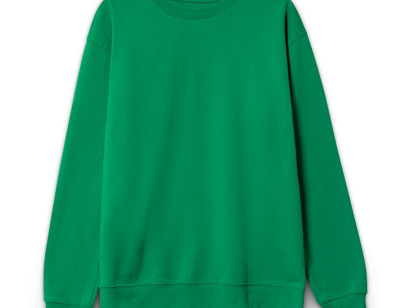 Свитшот унисекс Columbia, ярко-зеленый