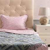 Плед Baltimora, синий с серым