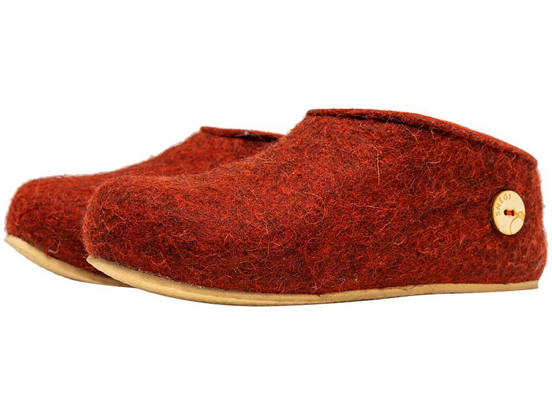 Домашние валенки Cant, красно-коричневые (терракот)