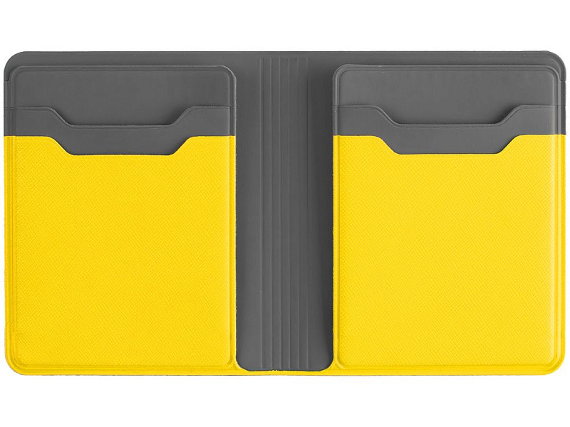 Картхолдер с отделением для купюр Dual, желтый