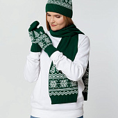 Шапка Elnik, зеленая с молочно-белым