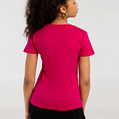 Футболка женская «Меламед. The Beatles», ярко-розовая (фуксия)