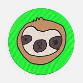 Наклейка тканевая Lunga Round, M, зеленый неон