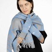 Палантин с бахромой на заказ Rinn Fint, полушерсть