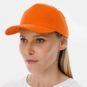 Бейсболка Long Beach, оранжевая