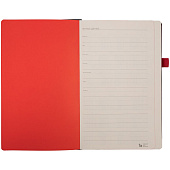 Ежедневник Ton, недатированный, черный с красным