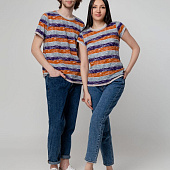 Футболка женская Rayet Lady двусторонняя, оранжевая с фиолетовым