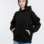 Худи оверсайз унисекс Go Easy, черное