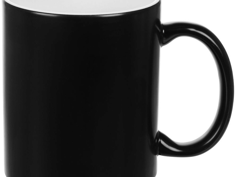 Кружка «Хамелеон», глянцевая, черная
