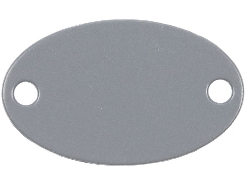 Шильдик металлический Alfa Oval, серый