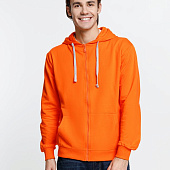 Толстовка на молнии с капюшоном Siverga, оранжевая
