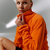 Куртка флисовая унисекс Fliska, оранжевая