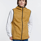 Жилет с капюшоном унисекс Gotland, горчичный
