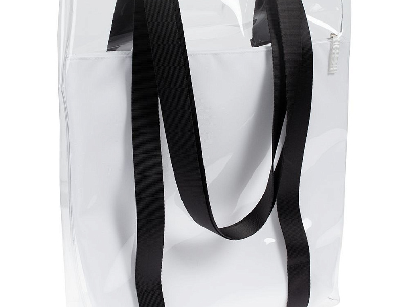 Шопер Clarity с белым органайзером, прозрачный