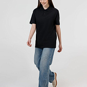 Рубашка поло унисекс Pulse, черная