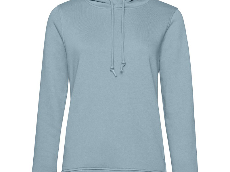 Толстовка с капюшоном женская BNC Inspire (Organic), серо-голубая