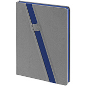 Ежедневник Rubikon на заказ, недатированный серо-синий