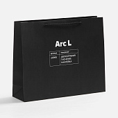 Пакет бумажный Arc L, черный