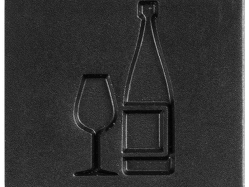 Шильдик на резинку Band, вино