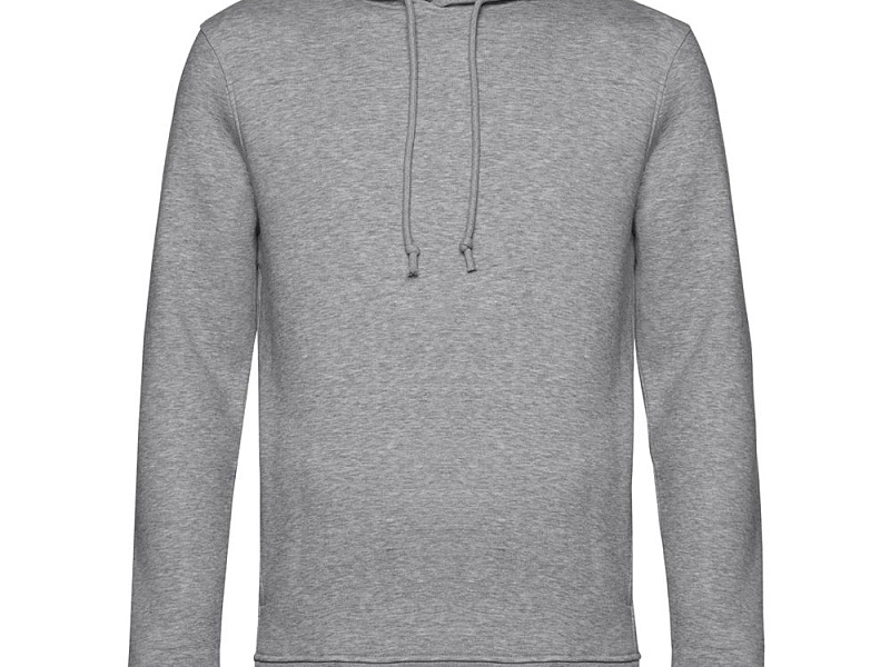 Толстовка с капюшоном унисекс BNC Inspire (Organic), серый меланж