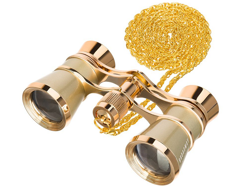 Театральный бинокль Broadway 325B, золотистый