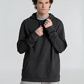Толстовка с капюшоном унисекс Hoodie, серый меланж (антрацит)