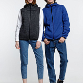 Куртка с капюшоном унисекс Gotland, синяя