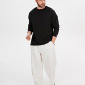 Лонгслив унисекс Siluetti Fuori, черный