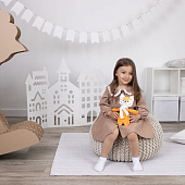 Мягкая игрушка Beastie Toys, лисенок с белым шарфом