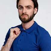 Рубашка поло мужская Adam, ярко-синяя