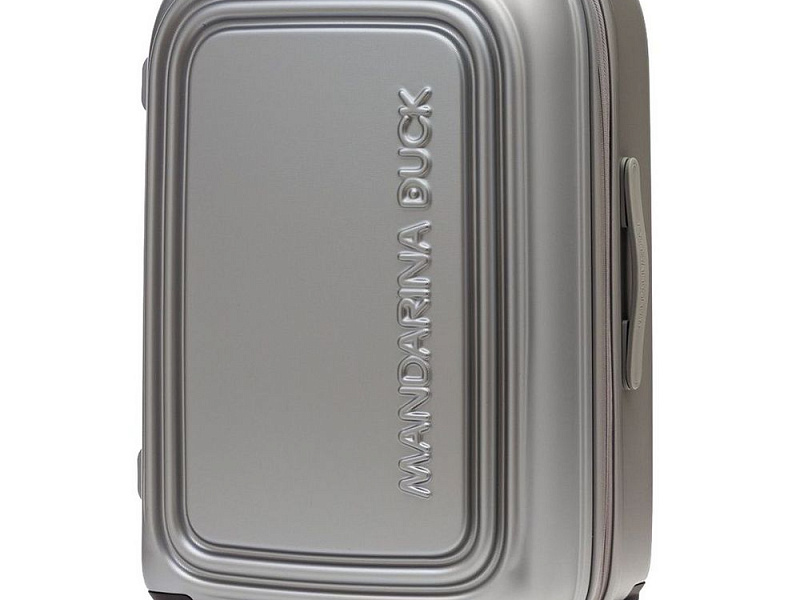 Чемодан Logoduck M, серебристый